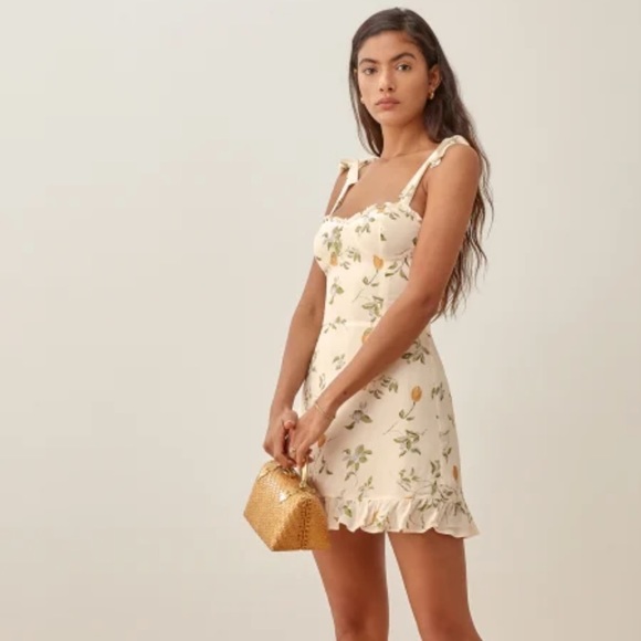 Reformation Dresses & Skirts - Reformation Christine Dress Citron | Size 0